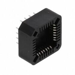 28 (4 x 7) Pos PLCC Socket Tin Through Hole - Adam Tech