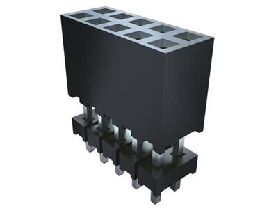 28 Position Elevated Socket Connector Through Hole - 1