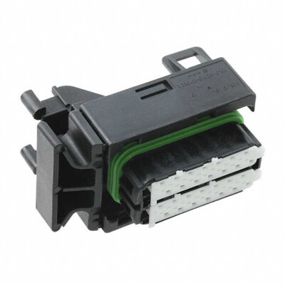 28 Rectangular Connectors - Housings Receptacle Black - 1