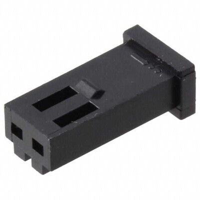 2 Rectangular Connectors - Housings Receptacle Black 0.100