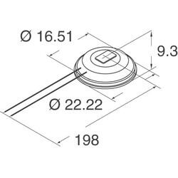 280Hz ~ 5kHz Analog Microphone Electret Condenser Omnidirectional (-87.5dB ±3dB @ 74dB SPL) Wire Leads - 2