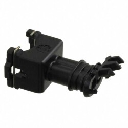 2 Rectangular Connectors - Housings Receptacle Black 0.197