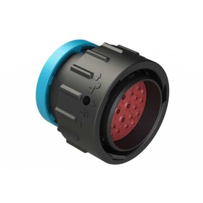 29 Position Circular Connector Plug Housing Free Hanging (In-Line) Backshell, Coupling Nut - 1