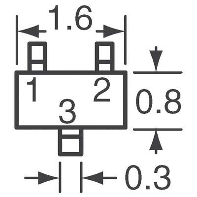 Bipolar (BJT) Transistor NPN 50 V 150 mA 180MHz 150 mW Surface Mount EMT3 - 3