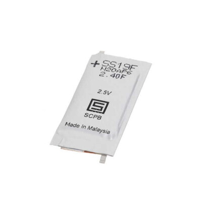 2.4 F (EDLC) Supercapacitor 2.5 V 3-SMD 15mOhm - 1