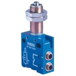 3/2 Normally Closed Position Detector Round (Pin Plunger) Chassis Mount - Crouzet