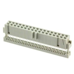 34 Position Rectangular Receptacle Connector IDC Gold or Gold-Palladium 28 AWG, Stranded; 26-30 AWG, Solid - TE Connectivity AMP Connectors