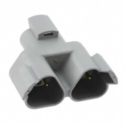 3, 3 Rectangular Connectors - Housings Receptacle Gray - TE Connectivity Deutsch Connectors (1)