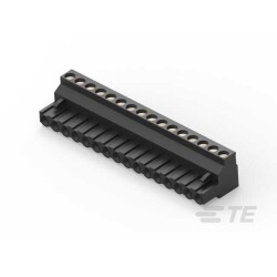 16 Position Terminal Block Plug, Female Sockets 0.200