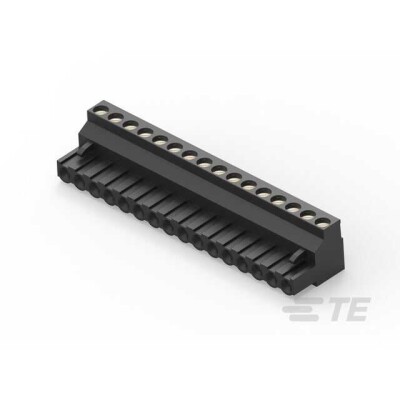 16 Position Terminal Block Plug, Female Sockets 0.200