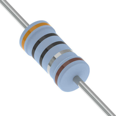 3 Ohms ±1% 0.25W, 1/4W Through Hole Resistor Axial Metal Film - 1