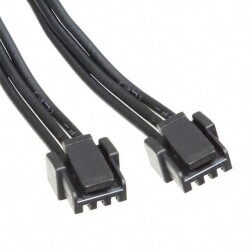 3 Position Cable Assembly Rectangular Socket to Socket 0.164' (50.00mm, 1.97