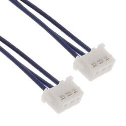 3 Position Cable Assembly Rectangular Socket to Socket 1.00' (304.80mm) - JST Sales America Inc.