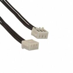 3 Position Cable Assembly Rectangular Socket to Socket, Reversed 0.333' (101.60mm, 4.00