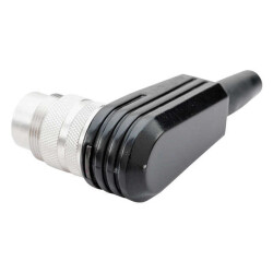3 Position Circular Connector Plug, Male Pins Solder Cup - 3