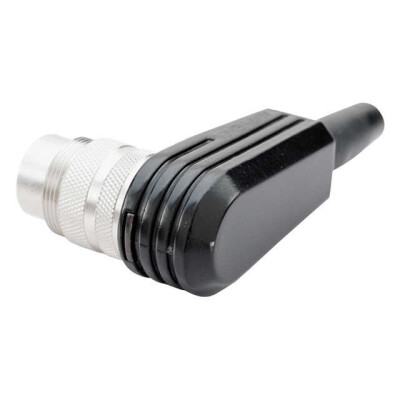 3 Position Circular Connector Plug, Male Pins Solder Cup - 3