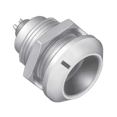 3 Position Circular Connector Receptacle, Female Sockets Solder Cup - 2