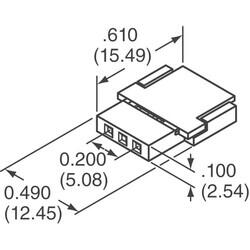 3 Position FFC, FPC Connector Receptacle 0.100