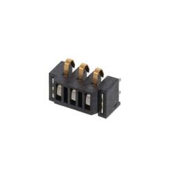 3 Position Spring Compression Contact, Non-Gendered Connector Surface Mount, Right Angle - 1