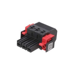 3 Position Terminal Block Plug, Blade Sockets 0.300