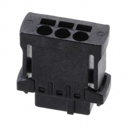3 Position Terminal Block Plug, Female Sockets 0.100