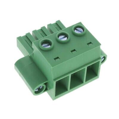 3 Position Terminal Block Plug, Female Sockets 0.400