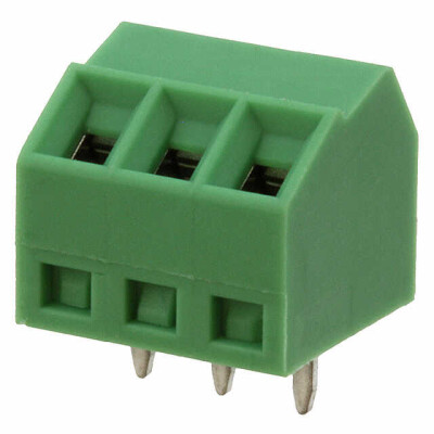 3 Position Wire to Board Terminal Block 55° (125°) Angle with Board 0.138