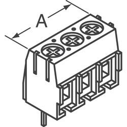 3 Position Wire to Board Terminal Block Horizontal with Board 0.197