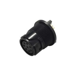 3 (Power) Position Circular Connector Receptacle, Male Pins Solder - Bulgin
