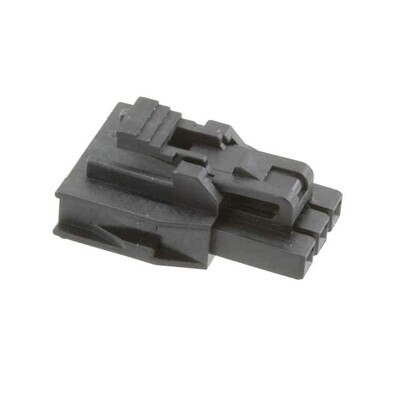 3 Rectangular Connectors - Housings Receptacle Black 0.098