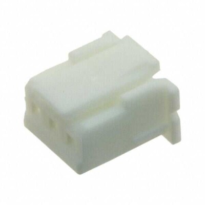 3 Rectangular Connectors - Housings Receptacle White 0.098