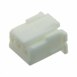 3 Rectangular Connectors - Housings Receptacle White 0.098