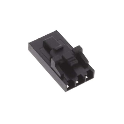 3 Rectangular Connectors - Housings Plug Black 0.100