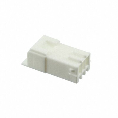 3 Rectangular Connectors - Housings Plug Natural 0.079