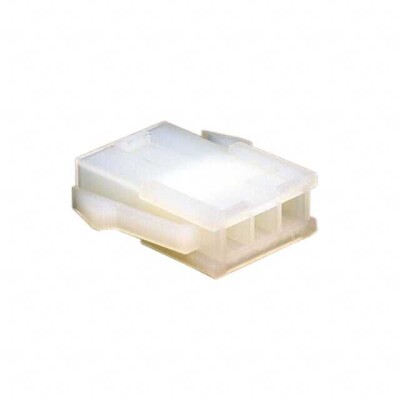 3 Rectangular Connectors - Housings Plug Natural 0.165