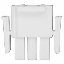 3 Rectangular Connectors - Housings Plug White - TE Connectivity AMP Connectors