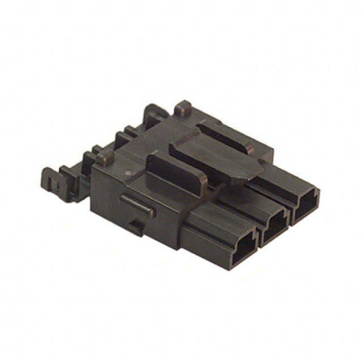 3 Rectangular Connectors - Housings Receptacle Black 0.394