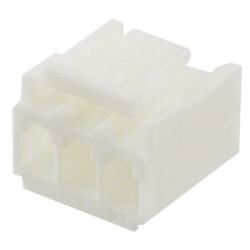 3 Rectangular Connectors - Housings Receptacle Natural 0.156