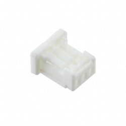 3 Rectangular Connectors - Housings Receptacle White 0.039