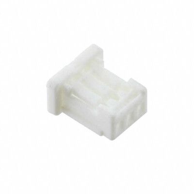 3 Rectangular Connectors - Housings Receptacle White 0.039