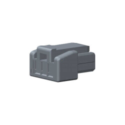 3 Rectangular Connectors - Housings Receptacle Black 0.049