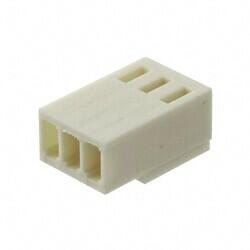 3 Rectangular Connectors - Housings Receptacle Beige 0.100