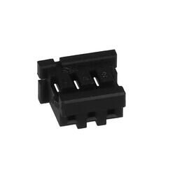 3 Rectangular Connectors - Housings Receptacle Black 0.079