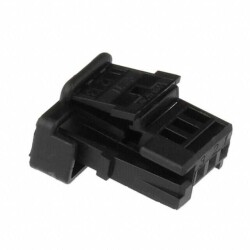 3 Rectangular Connectors - Housings Receptacle Black 0.100