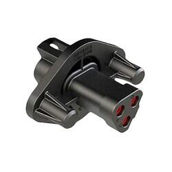 3 Rectangular Connectors - Housings Receptacle Black - Amphenol Sine Systems Corp