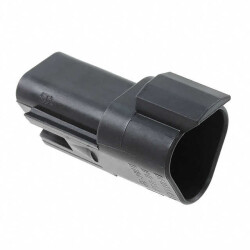 3 Rectangular Connectors - Housings Receptacle Black - TE Connectivity Deutsch Connectors