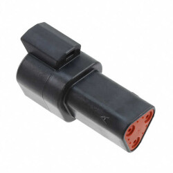 3 Rectangular Connectors - Housings Receptacle Black - TE Connectivity Deutsch Connectors (1)