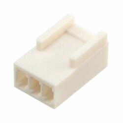 3 Rectangular Connectors - Housings Receptacle Natural 0.098