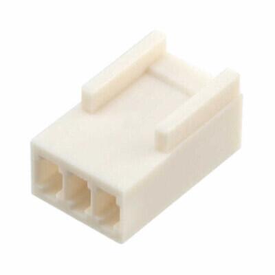 3 Rectangular Connectors - Housings Receptacle Natural 0.098