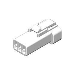 3 Rectangular Connectors - Housings Receptacle Natural 0.079